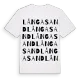 Långasand ordlek t-shirt