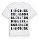 Långdunker ordlek t-shirt