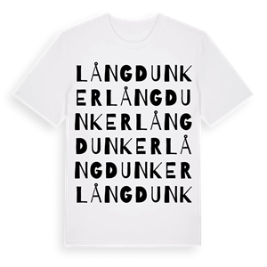 Långdunker ordlek t-shirt – ekologisk bomull t-shirt från Pinshirt