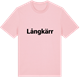 Pink Cotton t-shirt med Långkärr fetstil t-shirt