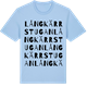Blue Soul t-shirt med Långkärrstugan ordlek t-shirt