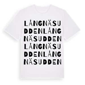 Långnäsudden ordlek t-shirt – ekologisk bomull t-shirt från Pinshirt