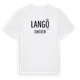 White t-shirt med Langö i Sverige t-shirt