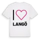Jag älskar Langö t-shirt stort tryck