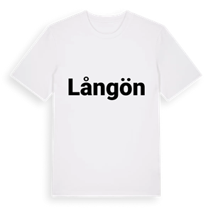 Långön fetstil t-shirt – ekologisk bomull t-shirt från Pinshirt
