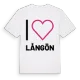 Jag älskar Långön t-shirt stort tryck