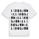 Långsjödal ordlek t-shirt