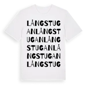 Långstugan ordlek t-shirt – ekologisk bomull t-shirt från Pinshirt