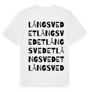 Långsvedet ordlek t-shirt – ekologisk bomull t-shirt från Pinshirt