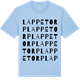Blue Soul t-shirt med Lappetorp ordlek t-shirt