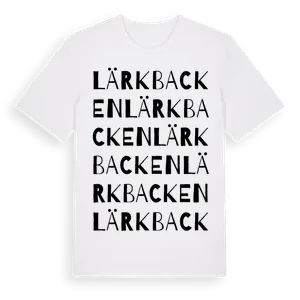 Lärkbacken ordlek t-shirt – ekologisk bomull t-shirt från Pinshirt