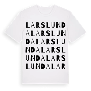 Larslunda ordlek t-shirt – ekologisk bomull t-shirt från Pinshirt