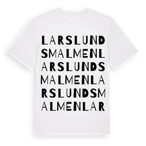 Larslundsmalmen ordlek t-shirt – ekologisk bomull t-shirt från Pinshirt