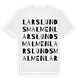 Larslundsmalmen ordlek t-shirt