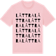 Pink Cotton t-shirt med Låttra ordlek t-shirt