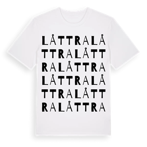 Låttra ordlek t-shirt – ekologisk bomull t-shirt från Pinshirt