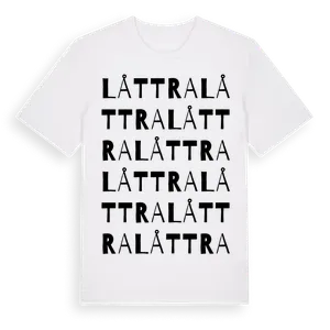 Låttra ordlek t-shirt – ekologisk bomull t-shirt från Pinshirt