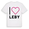 Jag älskar Leby t-shirt stort tryck