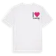 White t-shirt med Jag älskar Lejontorp t-shirt litet tryck