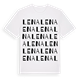 White t-shirt med Lena ordlek t-shirt