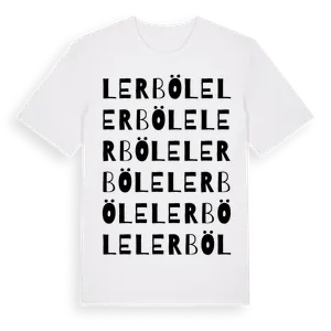Lerböle ordlek t-shirt – ekologisk bomull t-shirt från Pinshirt