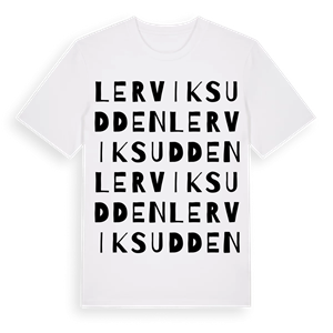 Lerviksudden ordlek t-shirt – ekologisk bomull t-shirt från Pinshirt