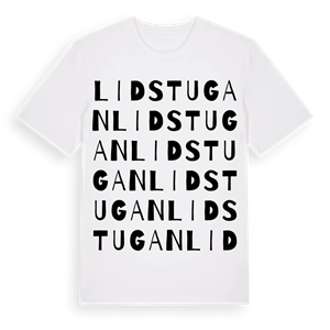 Lidstugan ordlek t-shirt – ekologisk bomull t-shirt från Pinshirt