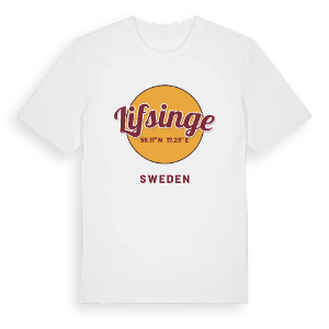 Lifsinge cirkel t-shirt – ekologisk bomull t-shirt från Pinshirt