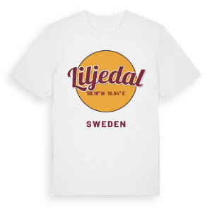 Liljedal cirkel t-shirt – ekologisk bomull t-shirt från Pinshirt