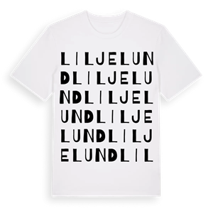 Liljelund ordlek t-shirt – ekologisk bomull t-shirt från Pinshirt