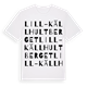White t-shirt med Lill-Källhultberget ordlek t-shirt