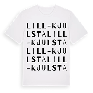Lill-Kjulsta ordlek t-shirt – ekologisk bomull t-shirt från Pinshirt