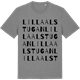 Mid Heather Gray t-shirt med Lilla Alstugan ordlek t-shirt