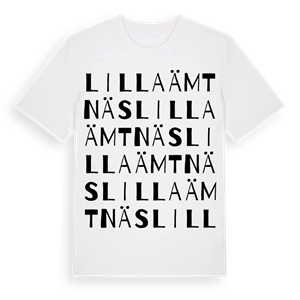 Lilla Ämtnäs ordlek t-shirt – ekologisk bomull t-shirt från Pinshirt