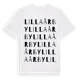 White t-shirt med Lilla Årby ordlek t-shirt
