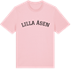 Pink Cotton t-shirt med Lilla Åsen böjd t-shirt