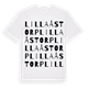Lilla Åstorp ordlek t-shirt