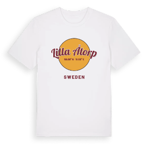 Lilla Åtorp cirkel t-shirt – ekologisk bomull t-shirt från Pinshirt