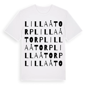 Lilla Åtorp ordlek t-shirt – ekologisk bomull t-shirt från Pinshirt