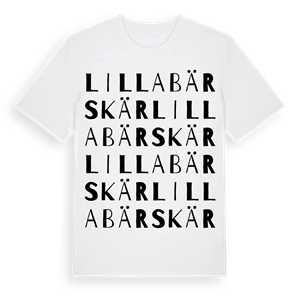Lilla Bärskär ordlek t-shirt – ekologisk bomull t-shirt från Pinshirt