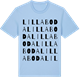 Blue Soul t-shirt med Lilla Boda ordlek t-shirt