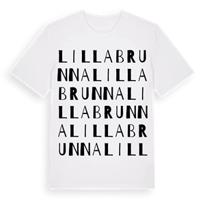 Lilla Brunna ordlek t-shirt – ekologisk bomull t-shirt från Pinshirt