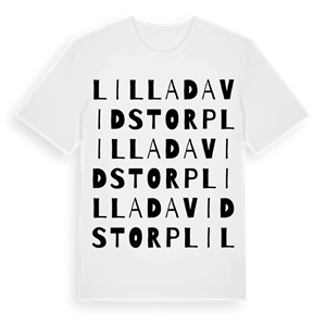 Lilla Davidstorp ordlek t-shirt – ekologisk bomull t-shirt från Pinshirt