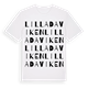 White t-shirt med Lilla Daviken ordlek t-shirt
