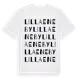 White t-shirt med Lilla Eneby ordlek t-shirt