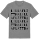 Mid Heather Gray t-shirt med Lilla Flättna ordlek t-shirt
