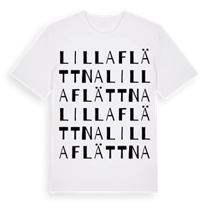 Lilla Flättna ordlek t-shirt – ekologisk bomull t-shirt från Pinshirt
