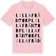 Pink Cotton t-shirt med Lilla Fräntorp ordlek t-shirt