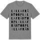 Mid Heather Gray t-shirt med Lilla Fräntorp ordlek t-shirt
