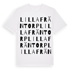 Lilla Fräntorp ordlek t-shirt – ekologisk bomull t-shirt från Pinshirt